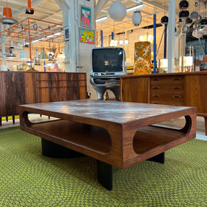 Couchtisch Marmor Teak