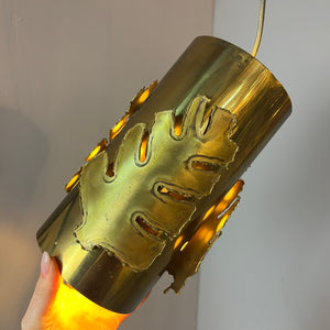 Hängelmape mit Messing Blättern von Svend Aage Holm Sørensen