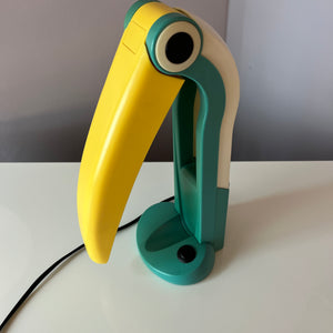 Tischlampe Toucan klein grün gelb von H.T. Huang