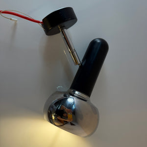 Wandlampe schwarz Chrom von Simon & Schelle (Sische)