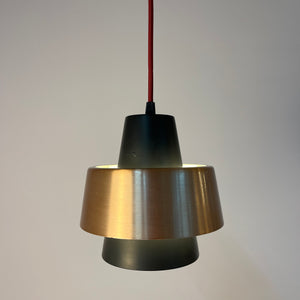 Lamellenlampe schwarz Kupfer aus Dänemark