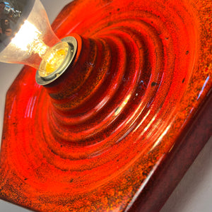 Wandlampe rot Keramik von Hustadt Leuchten