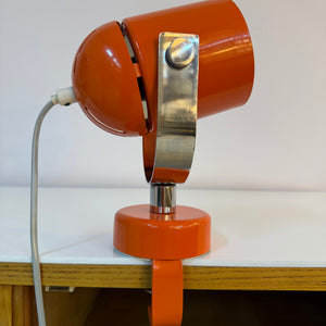 Klemmlampe / Wandlampe Combi Lux orange Chrom von Stanislav Indra für Lidokov Boskovice
