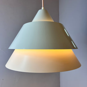 Lamellenlampe Zone weiß von Jo Hammerborg für Fog & Mørup