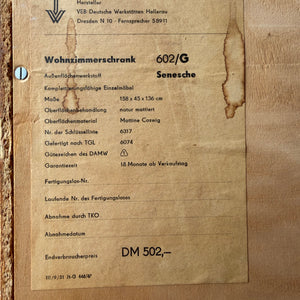 Highboard Typ 602/G Esche von Franz Ehrlich für Hellerau