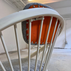 Circle Chair weiß von Yngve Ekström für Swedese