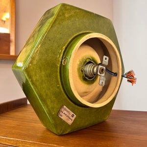 Wandlampe grün Keramik von Honsel