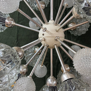 Sputnik Kronleuchter von Elektrofém ISZ