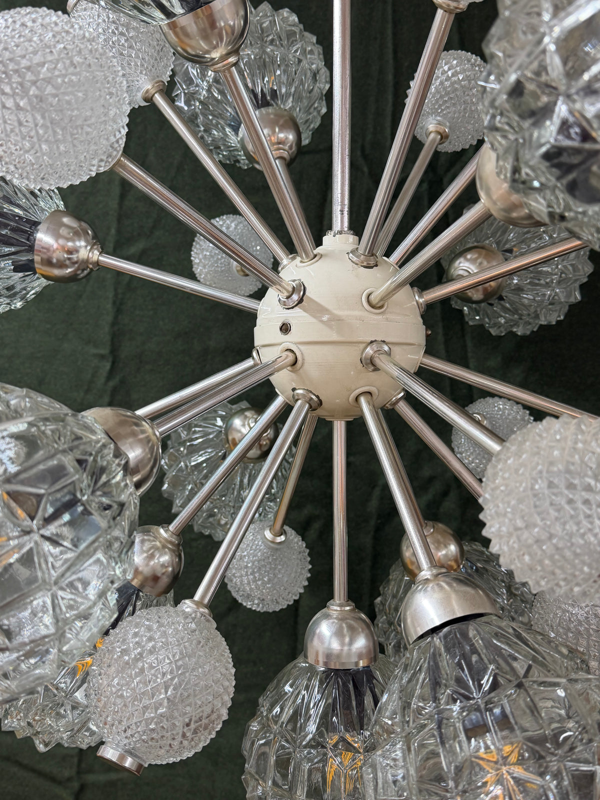 Sputnik Kronleuchter von Elektrofém ISZ