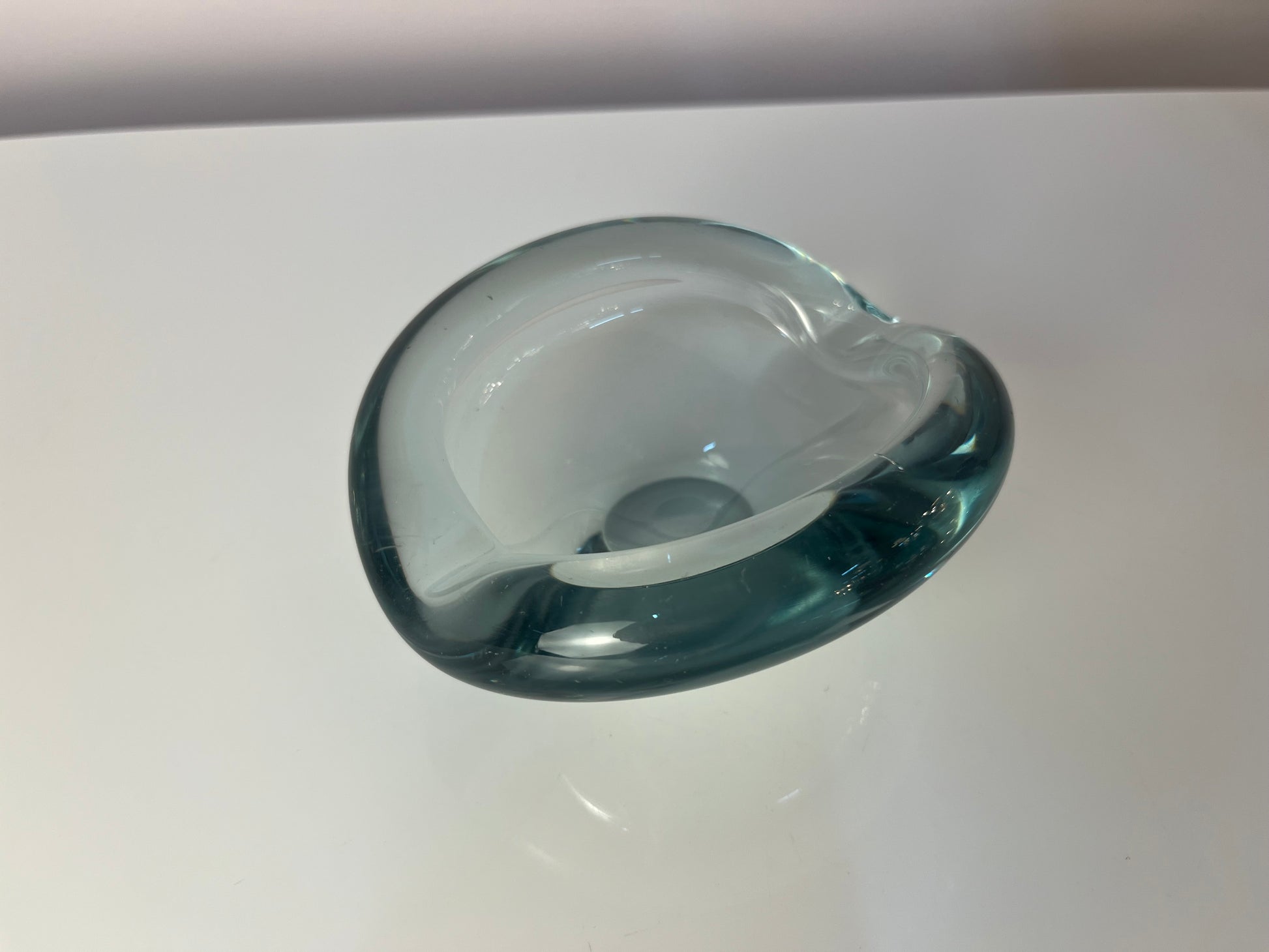 Aschenbecher hellblau Glas von Per Lütken von Holmegaard