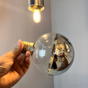 Hängelampe Big Globe Chrom 59 cm von Motoko Ishii für STAFF