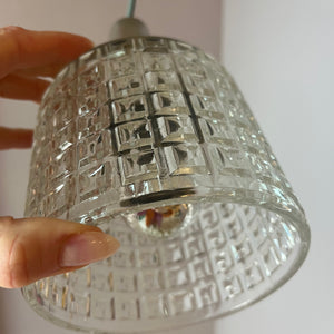 Hängelampe Glas Metall aus Dänemark