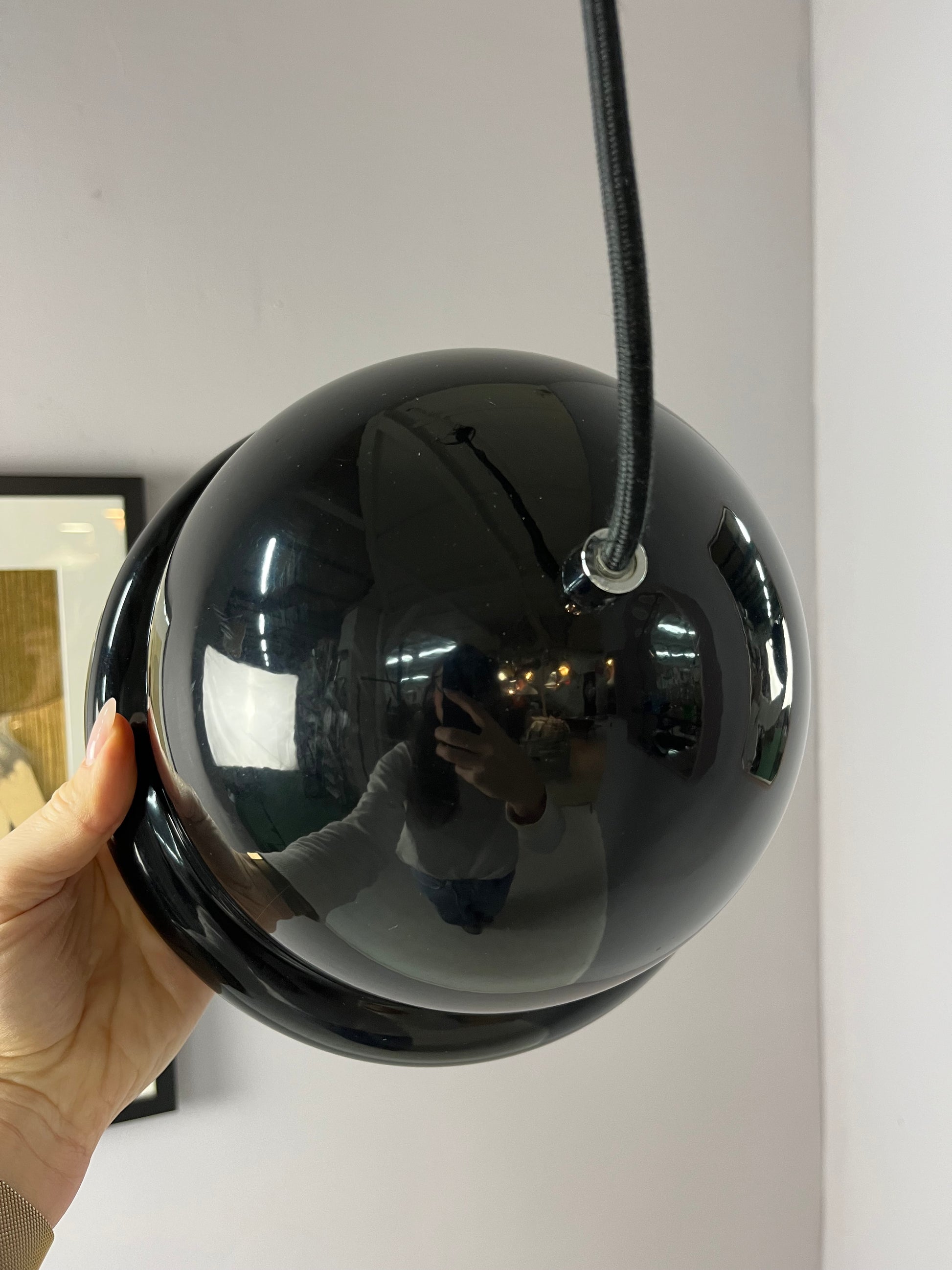 Hängelampe Bowlerhat schwarz