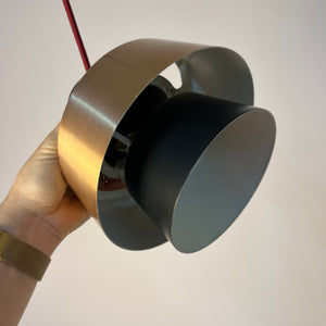 Lamellenlampe schwarz Kupfer aus Dänemark