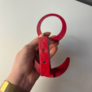 Set: 3x Wandhaken rot