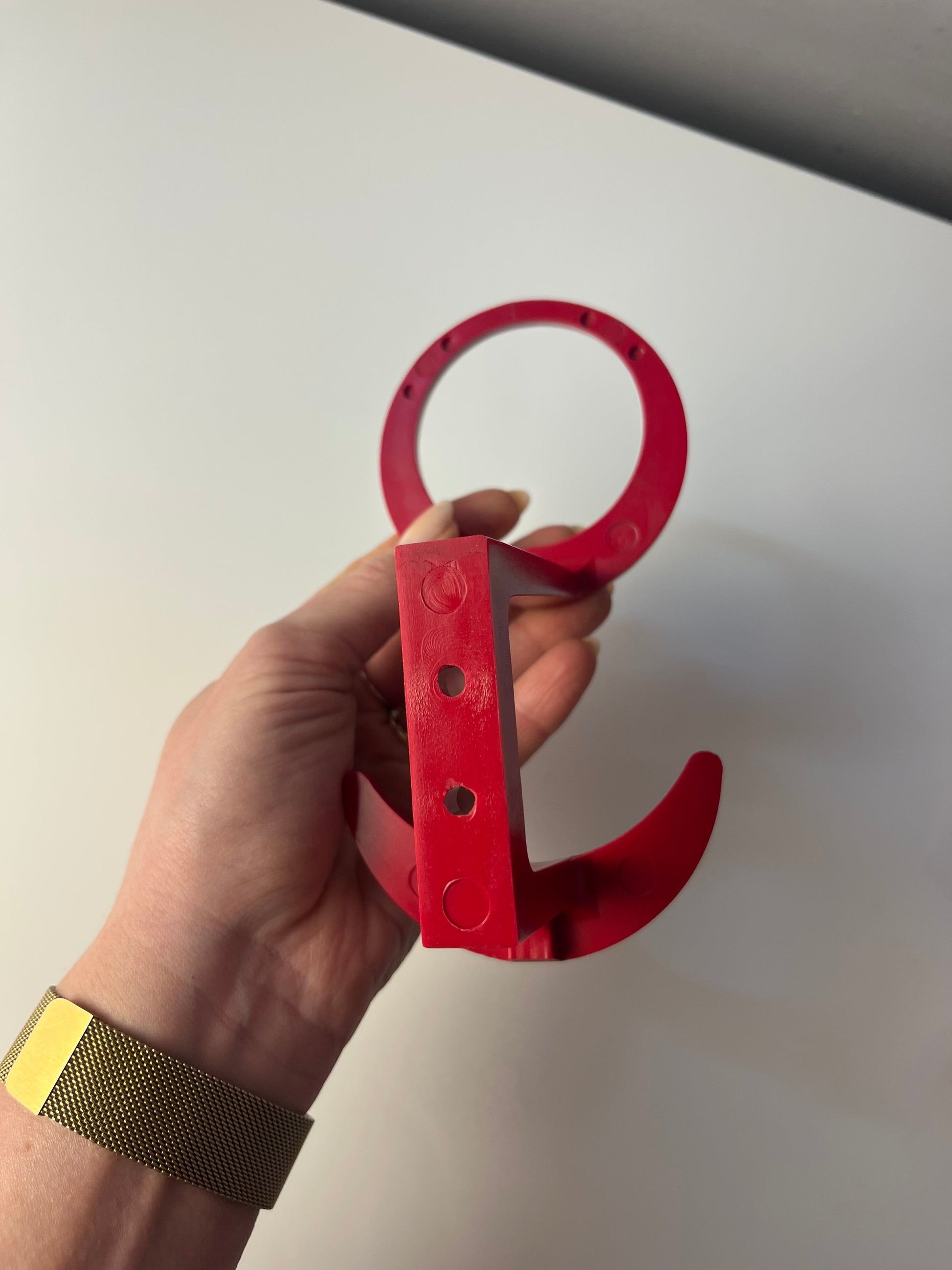 Set: 3x Wandhaken rot