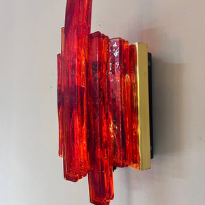 Wandlampe rot von Claus Bolby