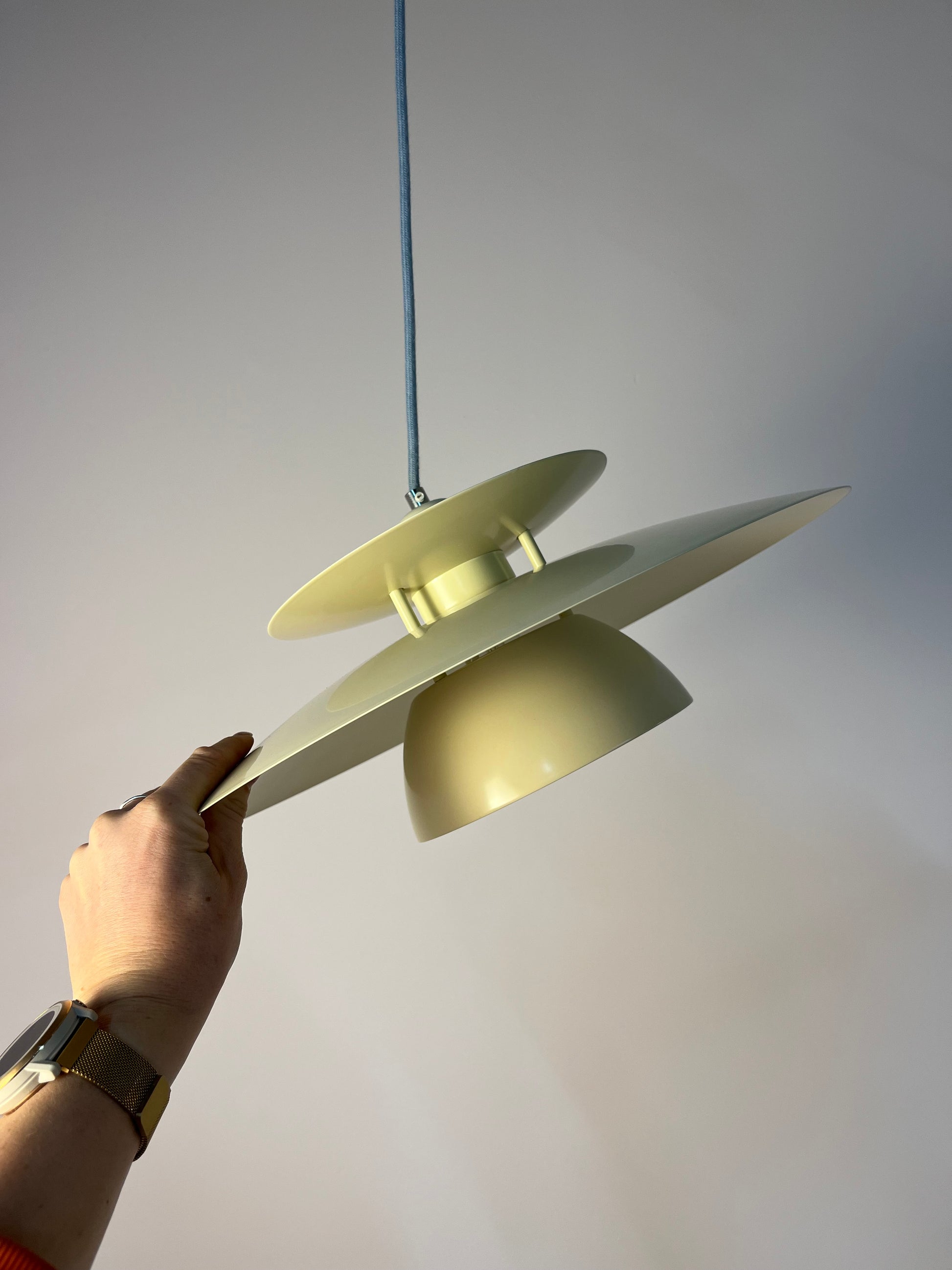 Lamellenlampe creme aus Dänemark
