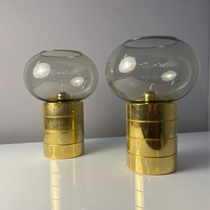 Kerzenständer Messing Rauchglas von FÖHL