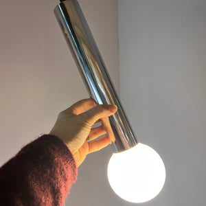 Hängelampe Chromstab mit LED von Glashütte Limburg