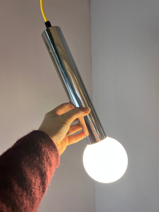 Hängelampe Chromstab mit LED von Glashütte Limburg