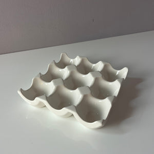 Eierwabe weiß Porzellan