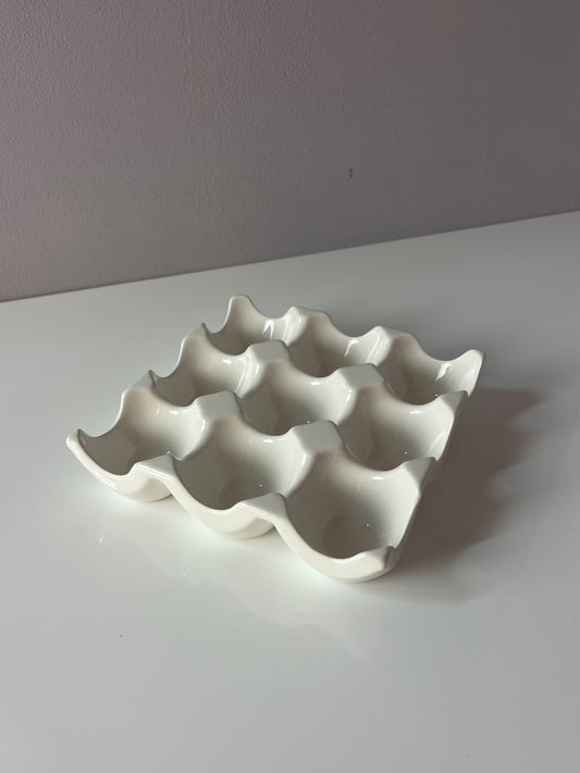 Eierwabe weiß Porzellan