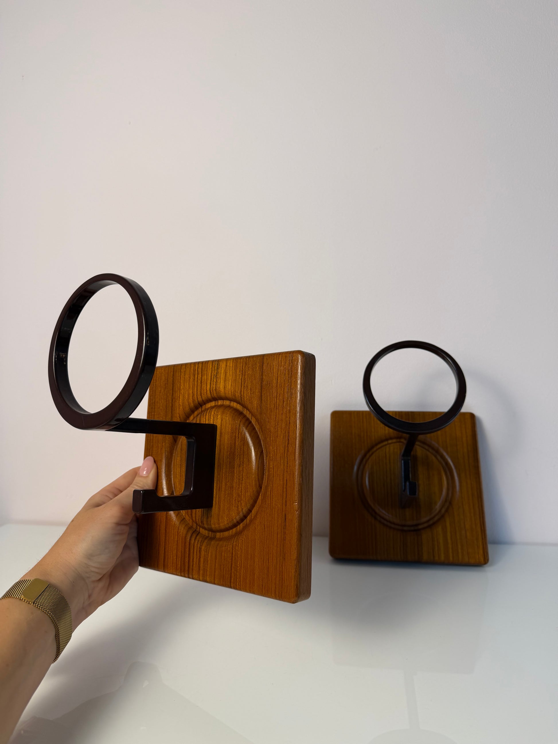 Set: Wandhaken Garderobe Teak von Sudbrock