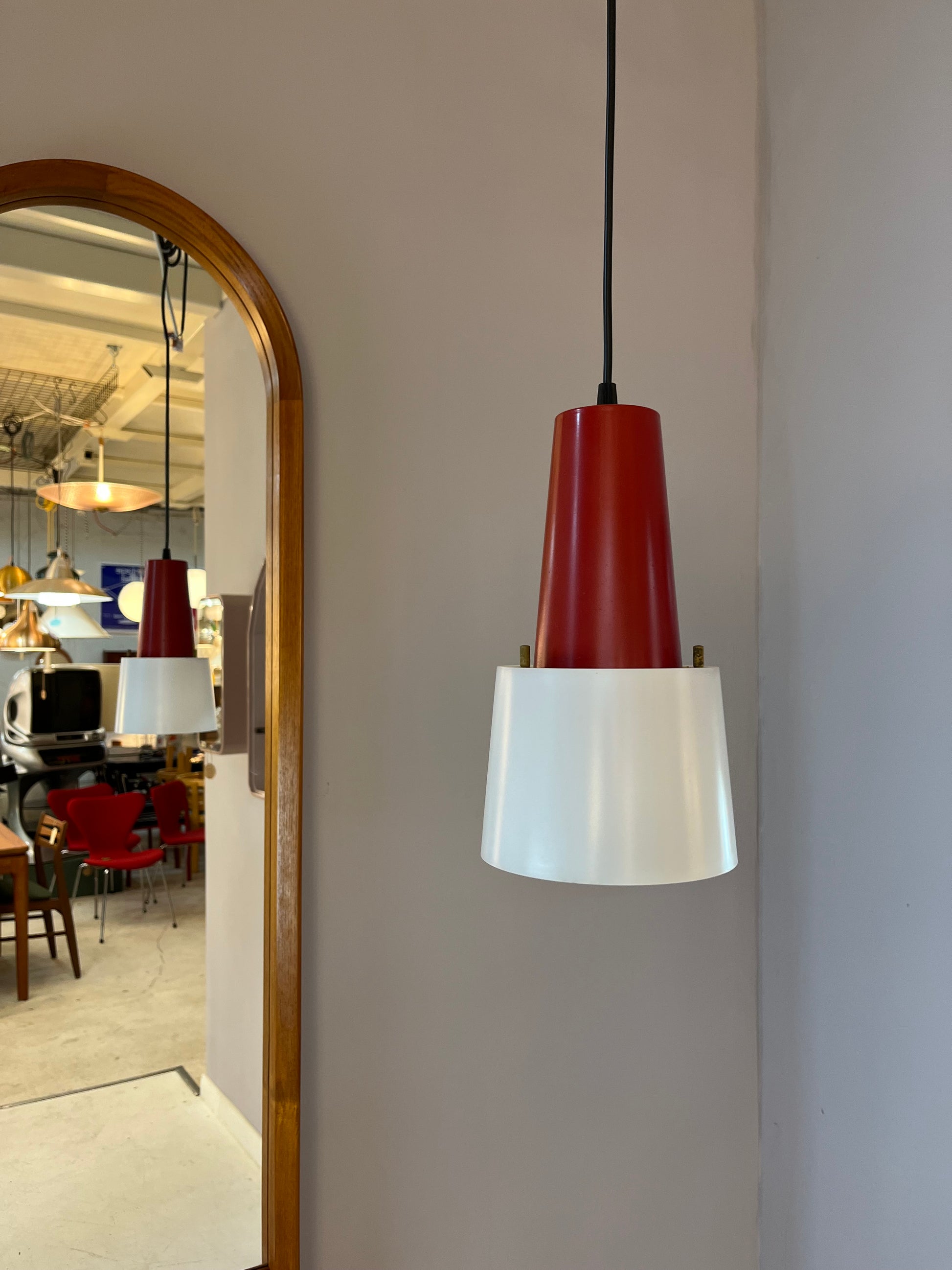 Küchenlampe rot weiß Kunststoff von Philips Holland