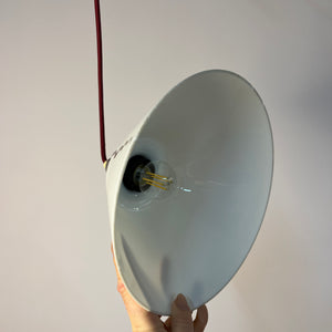Hängelampe Opalglas Messing