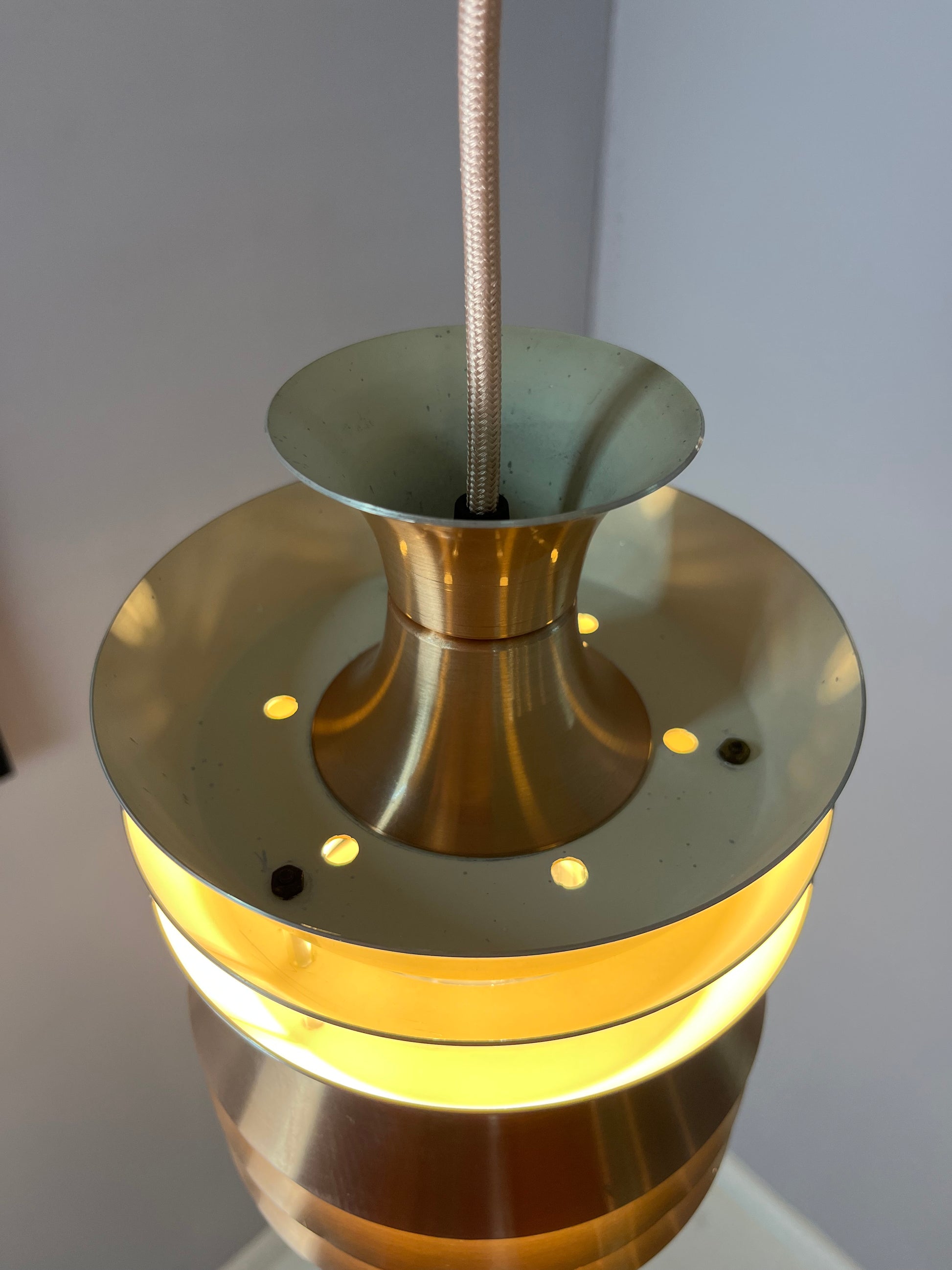 Hängelampe Kupfer von Carl Thore