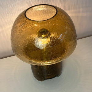Pilzlampe braun Einschlussglas von Süssmuth Leuchten