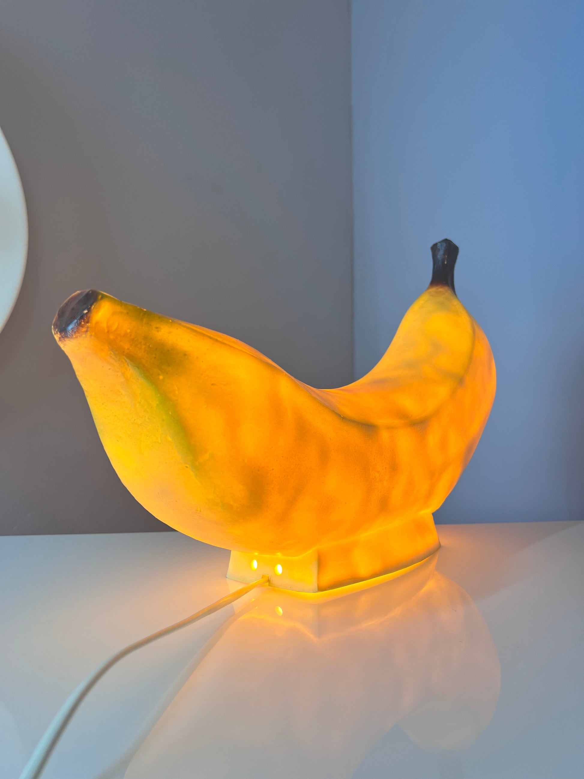 Tischlampe Popart Banane von Heico 70er West Germany