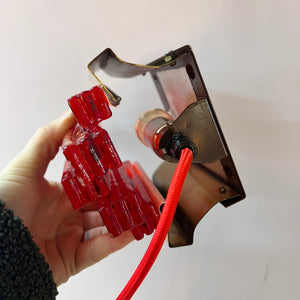 Wandlampe rot von Claus Bolby