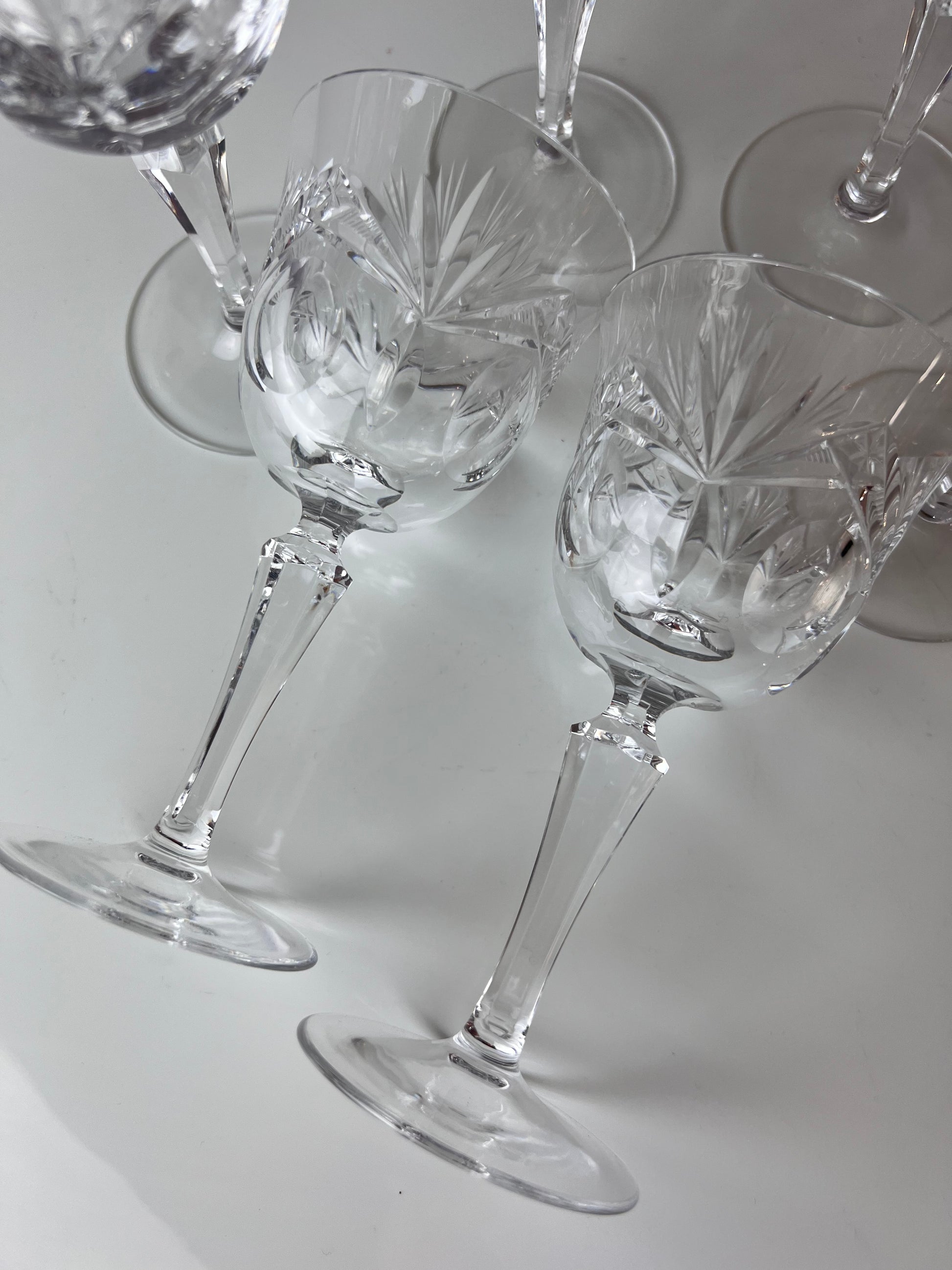 Set: 6x Weinglas Kristallglas