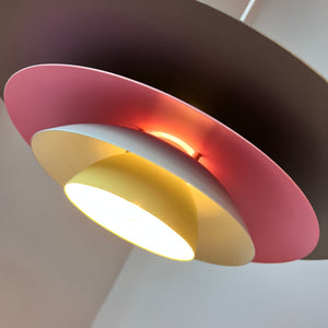 Lamellenlampe neu lackiert pink grau