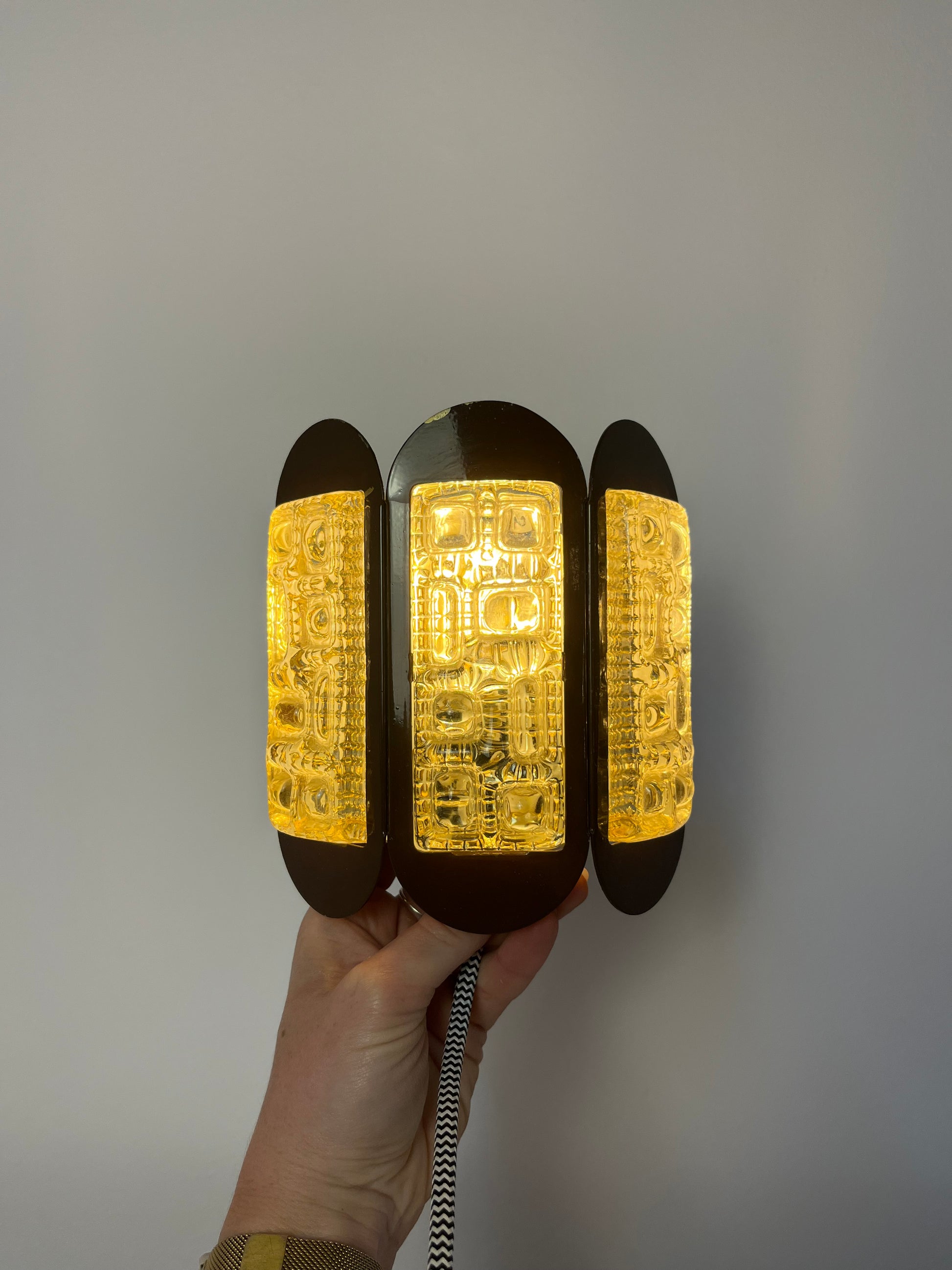 Wandlampe braun Glas von Vitrika