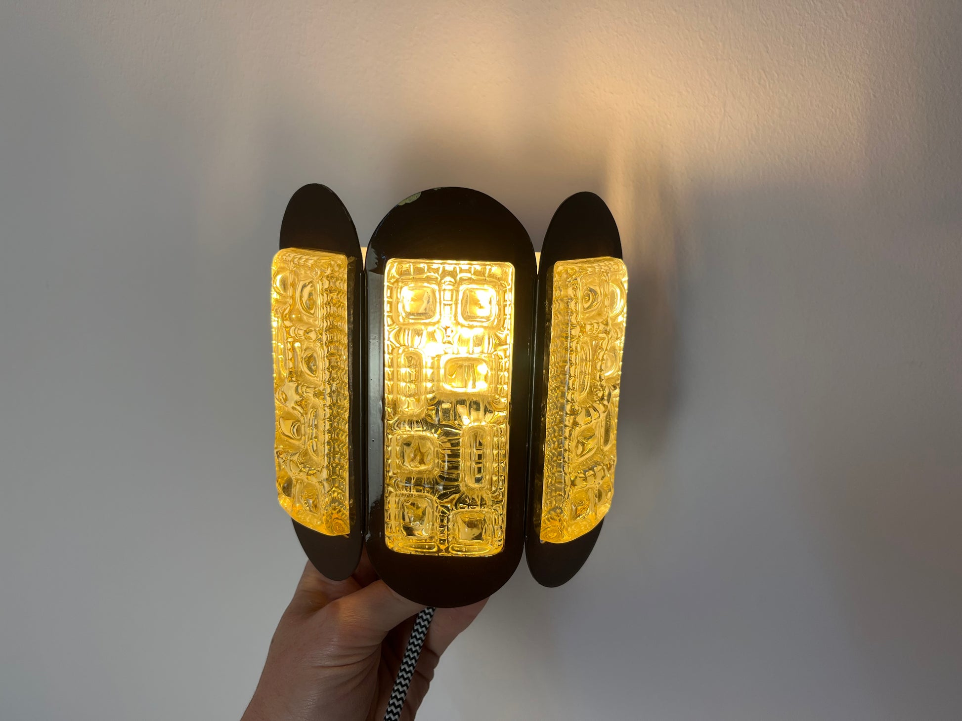 Wandlampe braun Glas von Vitrika