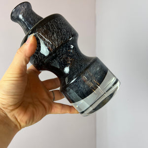 Vase grau von Bo Borgström für Åseda Glasbruk