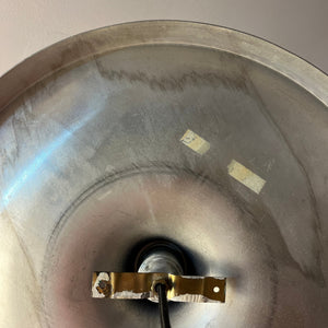 Wandlampe Diskus schwarz neu lackiert