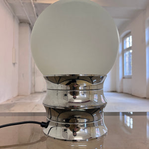 Tischlampe Chrom Opalglas von VEB NARVA