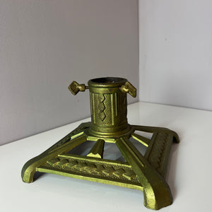 Tannenbaumständer grün Gusseisen