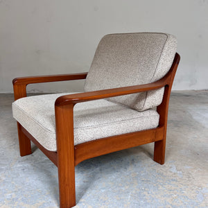 Sessel Teak & Wolle aus Dänemark