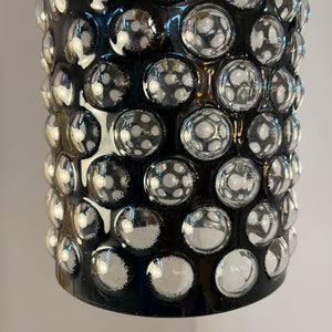 Hängelampe schwarz Bubbleglas aus Schweden