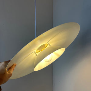 Lamellenlampe weiß silber von Design Light
