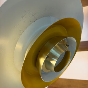 Lamellenlampe gold gelb von Bent Nordsted für Lyskær