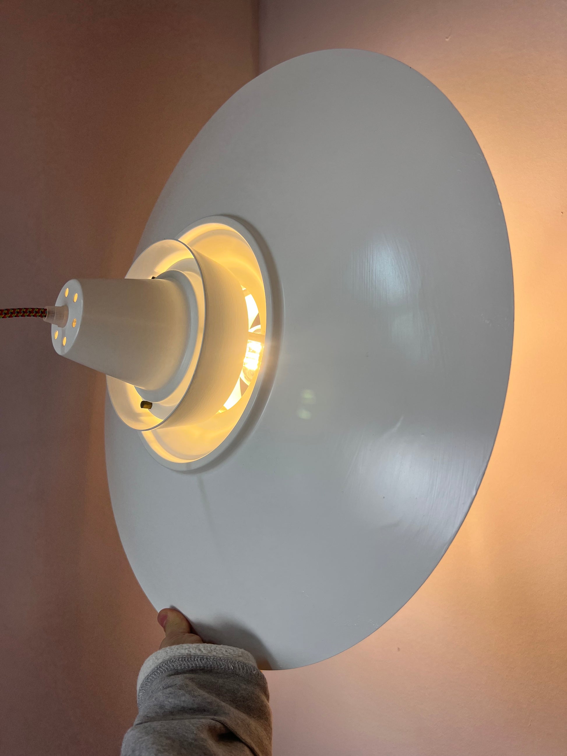 Lamellenlampe weiß aus Dänemark