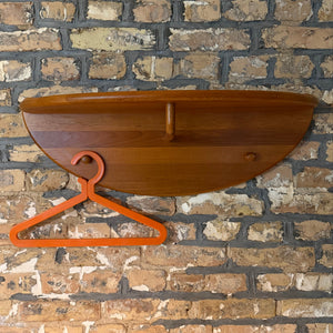 Halbrunde Garderobe Teak von Lysgaard Møbler