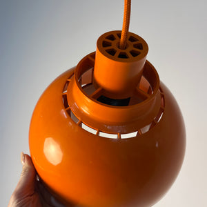 Hängelampen Minisol orange von K. Kewo für Nordisk Solar