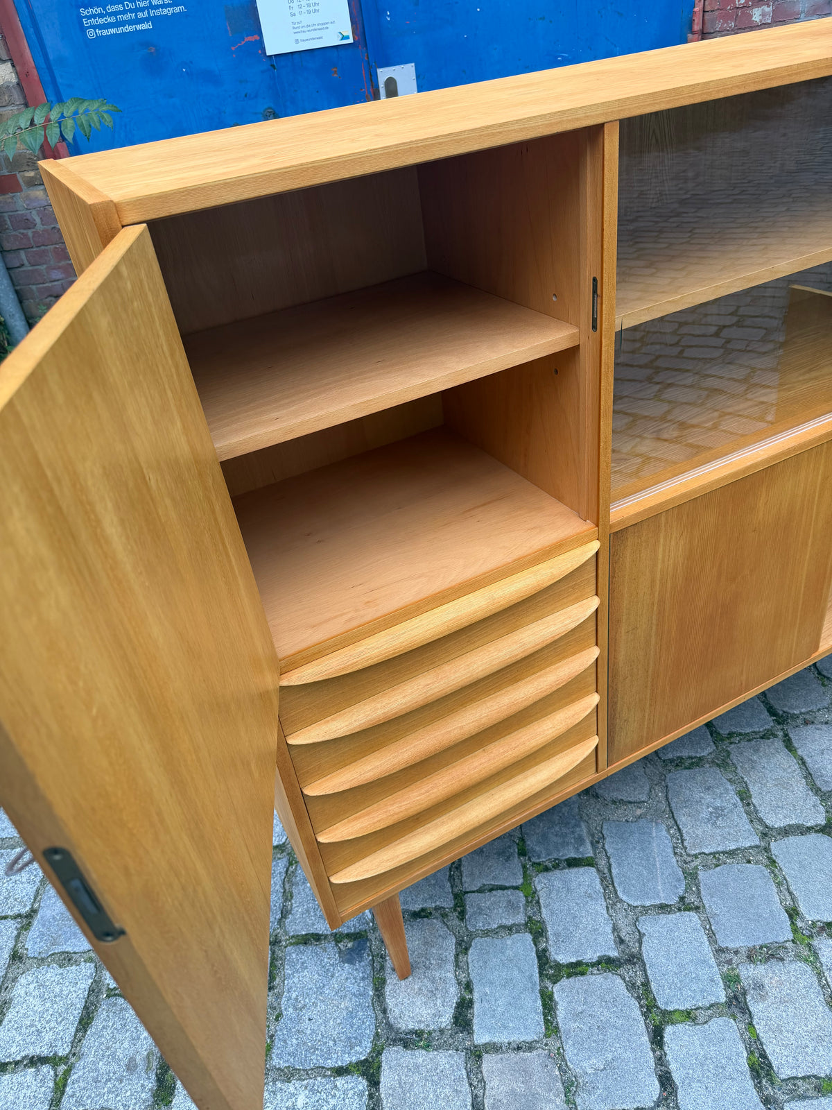 Highboard Typ 602/G Esche von Franz Ehrlich für Hellerau